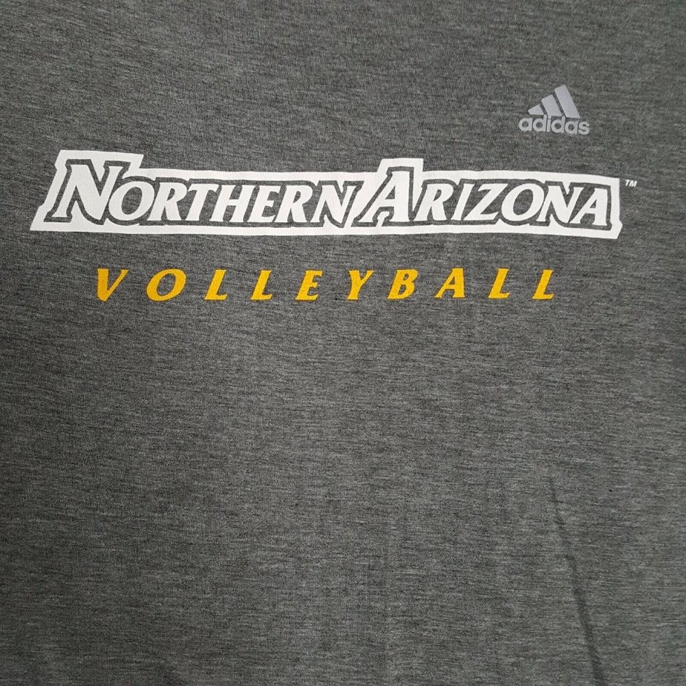 Adidas Northern Arizona Volleyball NAU T Shirt Size Large XL Climalite Gray
